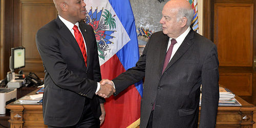 President Martelly OAS Secretary General