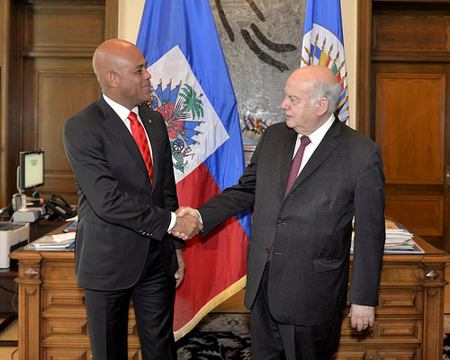 President Martelly OAS Secretary General President Martelly OAS Secretary General
